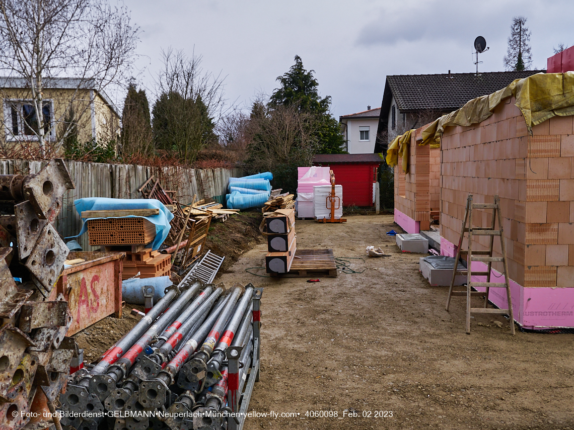 02.02.2023 - Baustelle Niederalmstraße 16 in Neuperlach